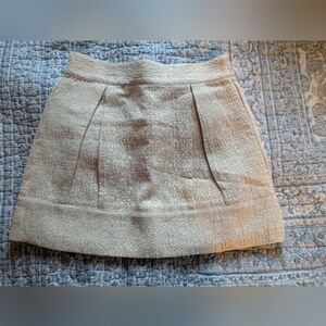 Janie And Jack Beige Shimmer Skirt 7 NWT